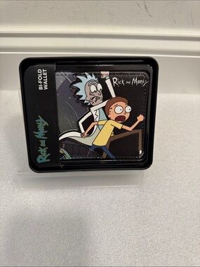 Rick and Morty Bifold Wallet in collectible tin NIP